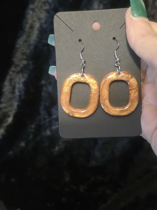 Handmade Colorful Resin Earrings - 3/$12 - Picture 9 of 13